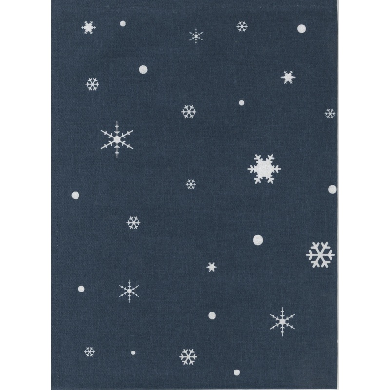 Notions  - Snowflake Tea Towel Navy 400-115