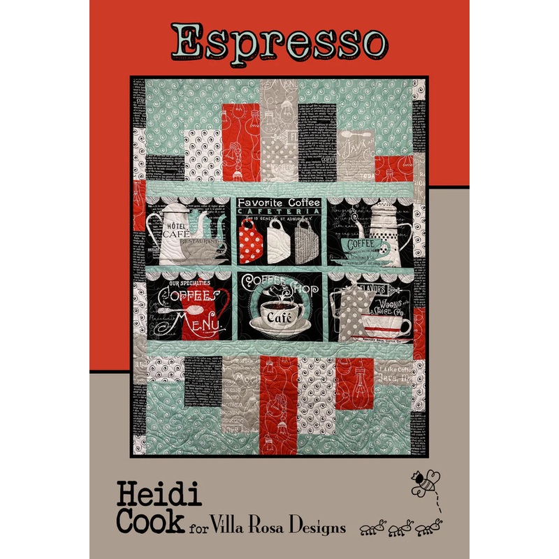 Pattern Villa Rosa - Espresso Panel Quilt VRDMC135 - DIGITAL DOWNLOAD