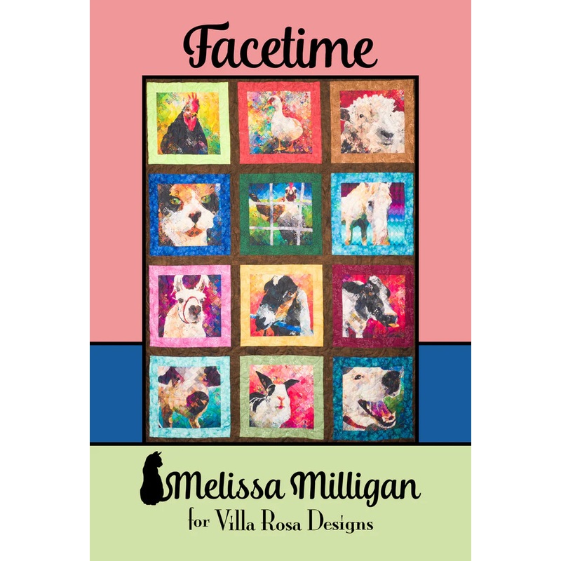 Pattern Villa Rosa - Facetime Panel Quilt VRDMM052 - DIGITAL DOWNLOAD