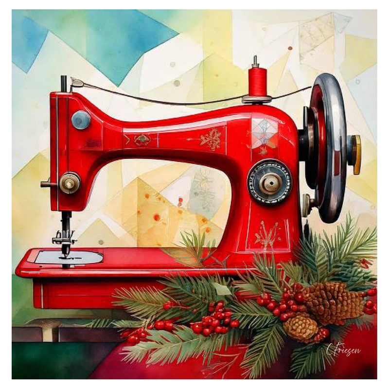 Gifts - Notecard Vintage Berries Machine QBF-532256