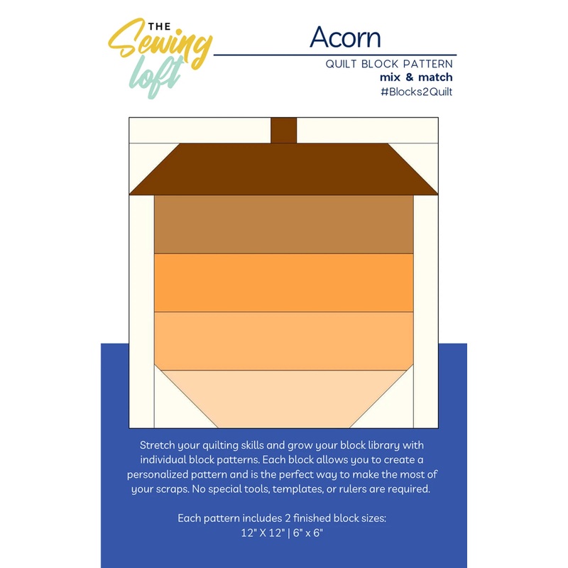 Kit The Sewing Loft Acorn Quilt Block