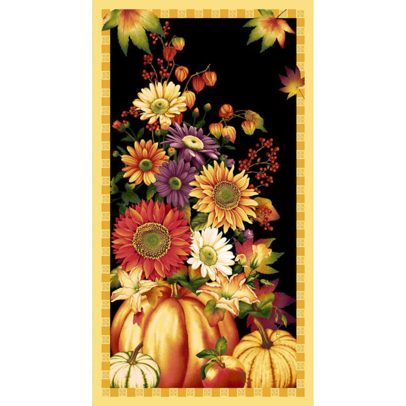 Autumn Time - Pumpkin, Sunflower, Panel