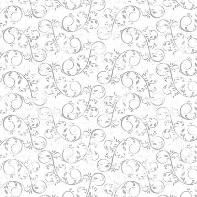 Holiday Homestead Swirl/Vine White