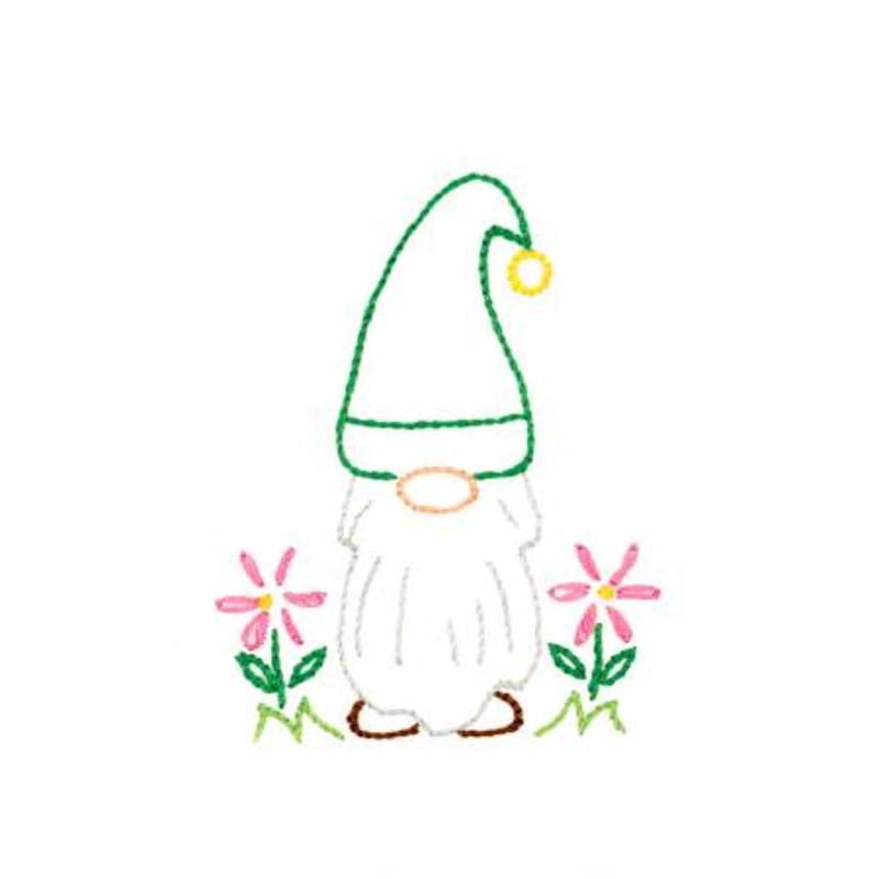 Kit Hand Embroidery - Gnome 6 inch Hoop Kit  4096-118