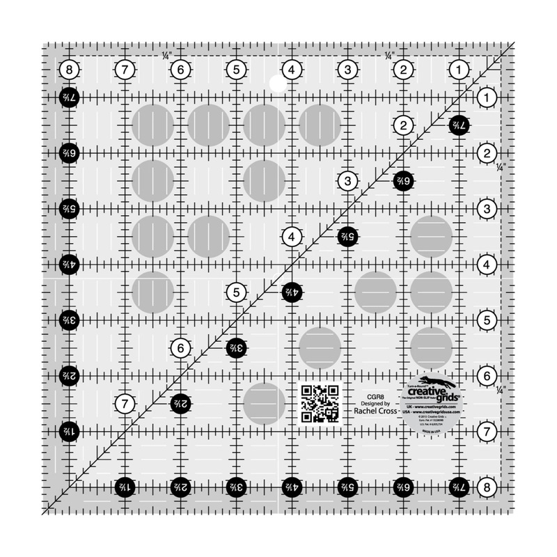 Notions - Creative Grids Quilt Ruler 8-1/2in Square - CGR8