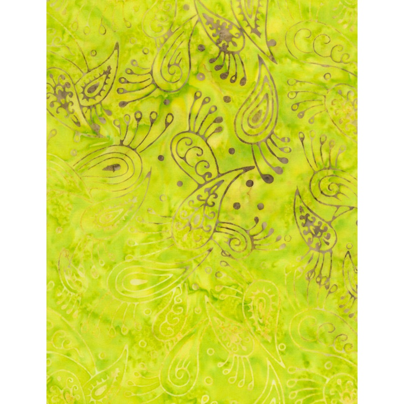 Timeless Treasures Raindrop Batik - Tonga Neon