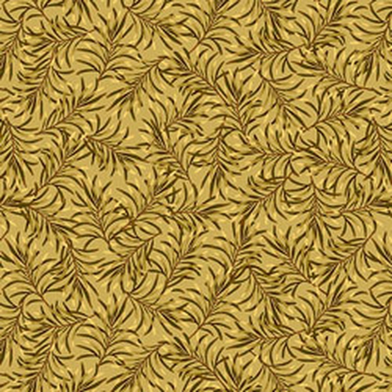 108 - Boughs of Beauty - Golden Rod 108 Cotton Wide Back Quilt Fabric  9661W-33