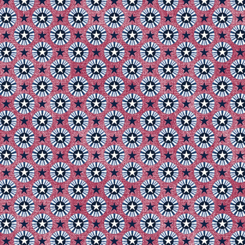 American Rustic - Red Star Medallions  06337