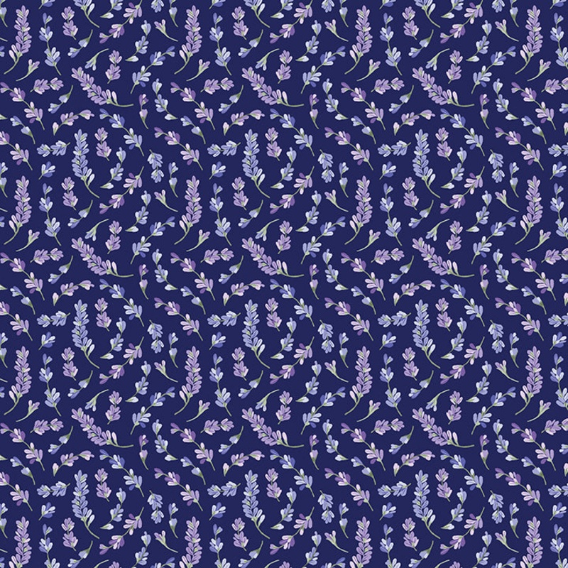 Bee Haven: LAVENDULA DARK TWILIGHT Fabric (1/2 yd)