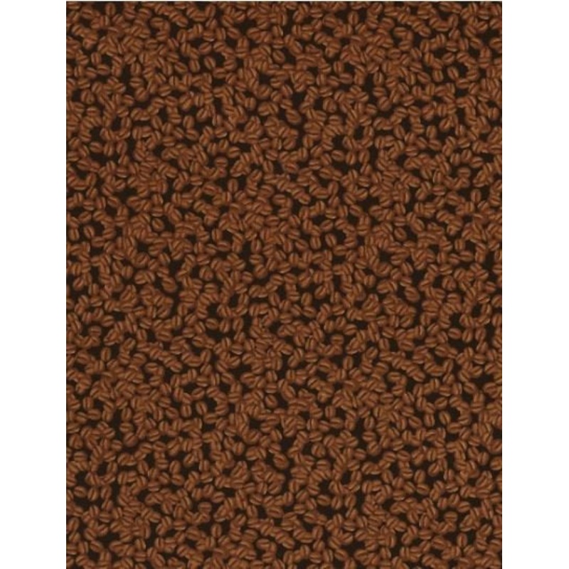 Coffee' Fabric By The Yard; By Timeless Treasures -C6881