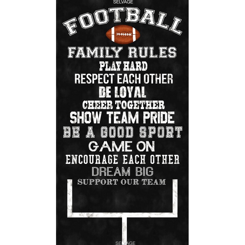 Football PANEL 24x44 from Timeless Treasures 100% Cotton Fabric- c6568
