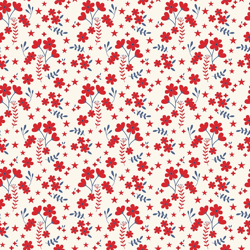 Freedom Garden: DITSY FLORAL MULTI Fabric (1/2 yd)