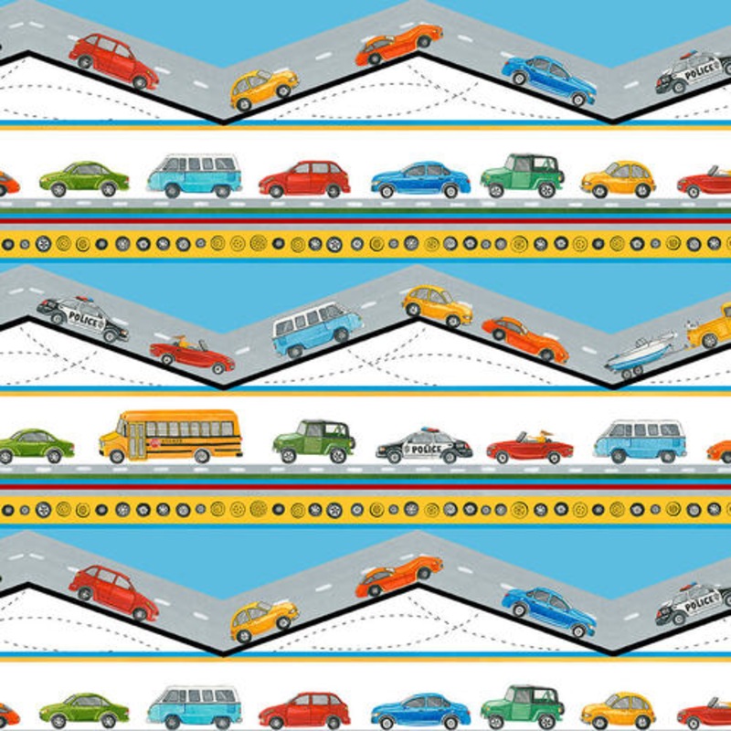 Going Places Border 9838-70 by Blank Fabrics