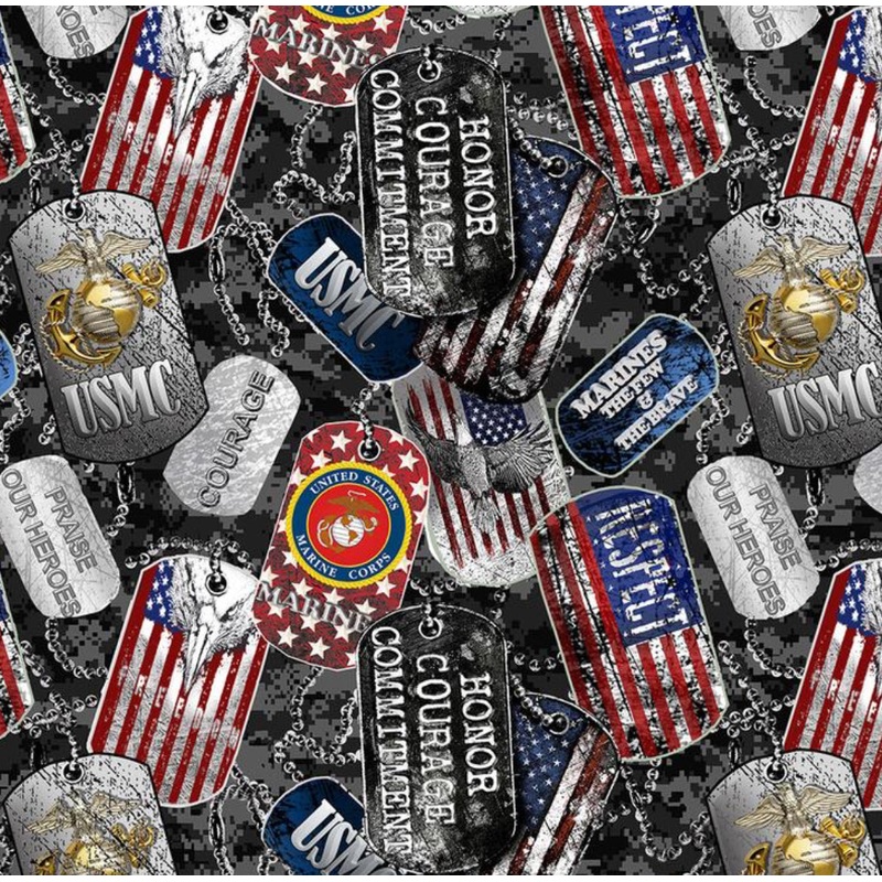 Military Marine Dog Tags - 1254M Sykel