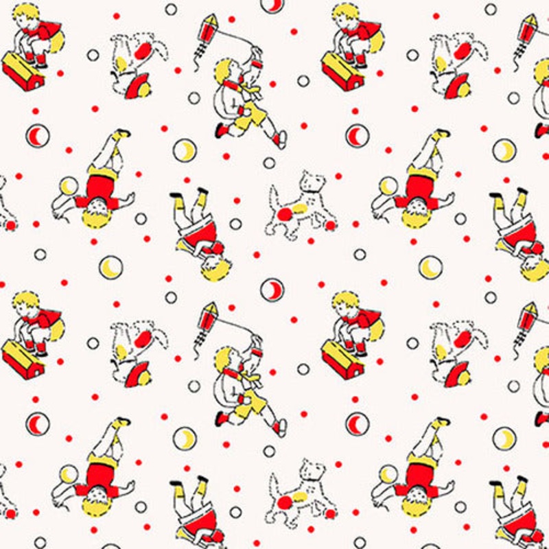 Nana Mae III - Cream/Red Children Playing