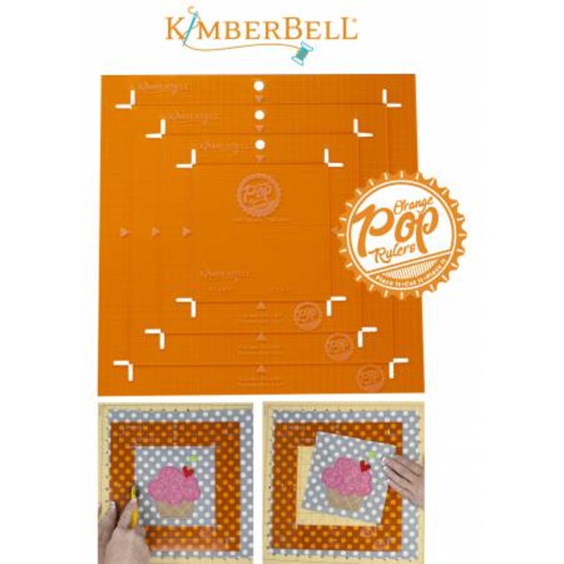 Notions Kimberbell Orange Pop Rulers Square KDTL101