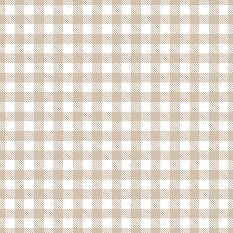 A Walk on the Prairie: KHAKI PLAID Fabric (1/2 yd)