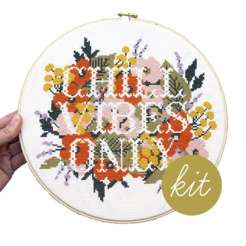 Chill Vibes Only Cross Stitch Kit