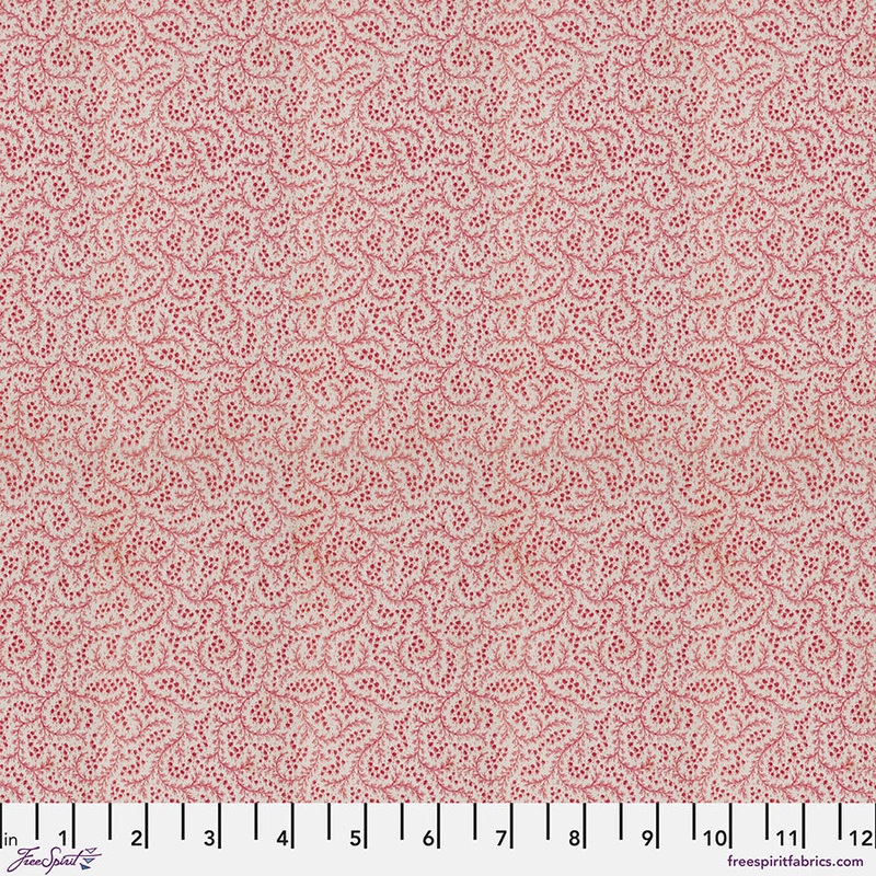 Eclectic Elements Palette: RED TINY PRINT Fabric (1/2 yd.)