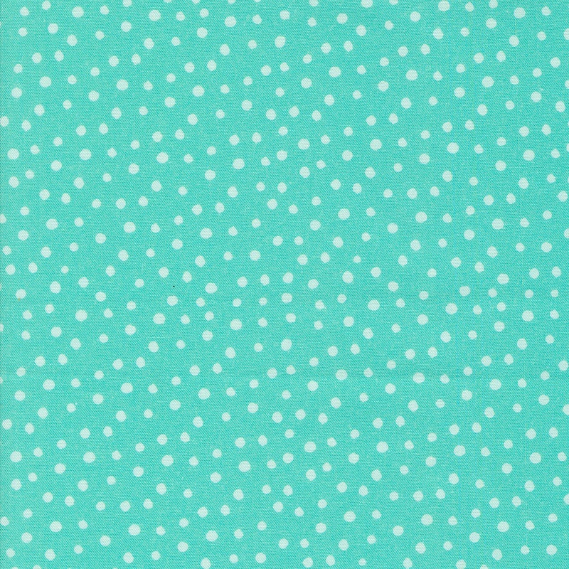 Flower Patches: ROBINS EGG (Dotty Dot Dots) Fabric by Amarilys Henderson (1/2 yd)