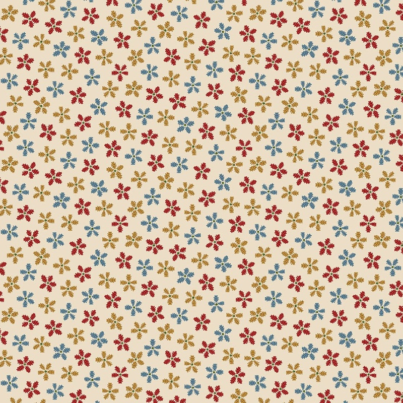 Marcus Fabrics Thread the Needle by Laura Berringer Lazy Daisy Cream 0831-0141