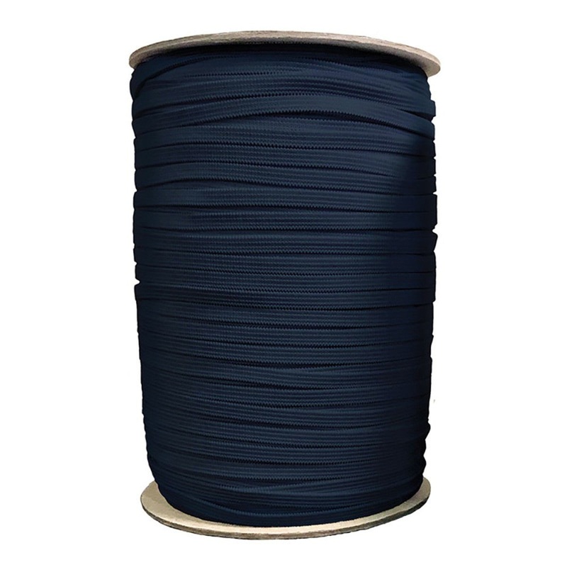 MODA 1/4 Quarter Inch Braided Elastic Soft Latex Black