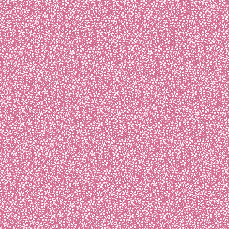 Precious Petites: DAISIES MAGENTA Fabric (1/2 yd)