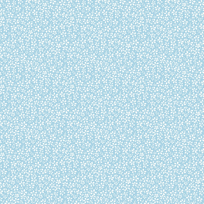 Precious Petites: DAISIES SKY Fabric (1/2 yd)