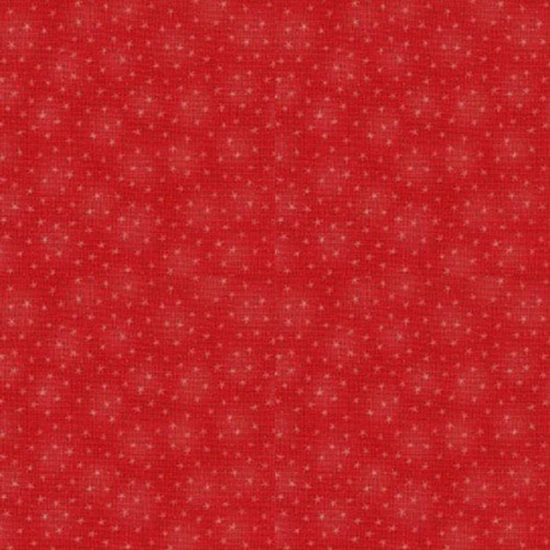 Starlet: RED SMALL STARS Fabric (1/2 yd)