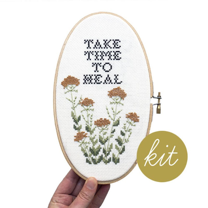 Take Time to Heal Cross Stitch Kit