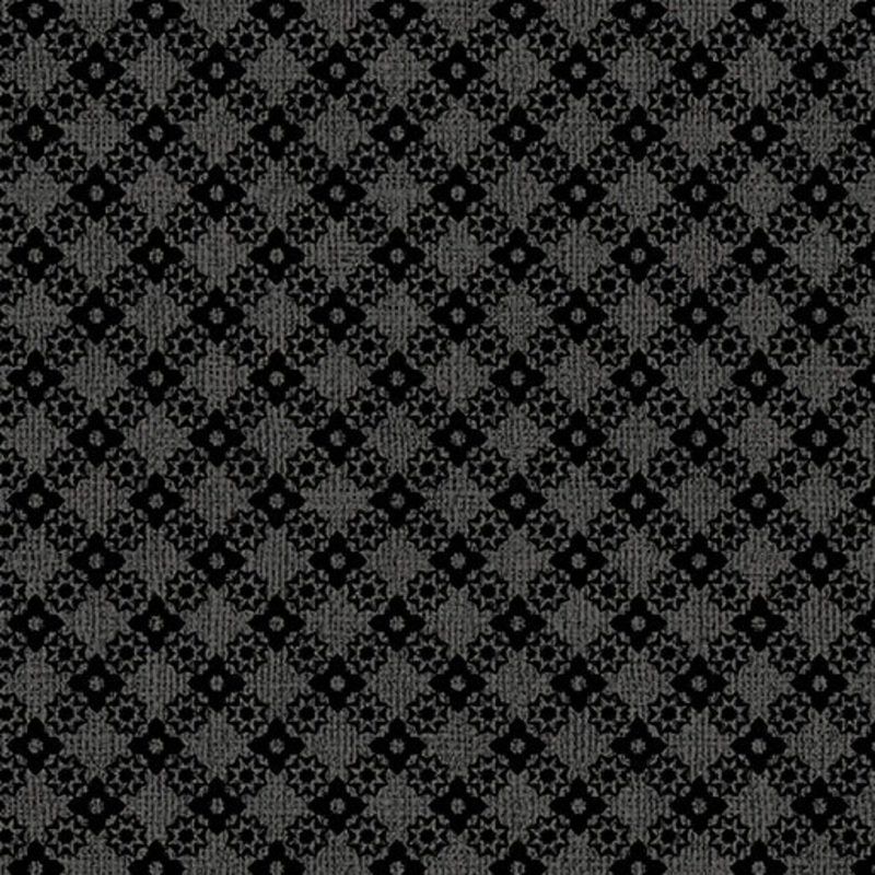 Benartex - Diamond Lattice Charcoal   0684811B