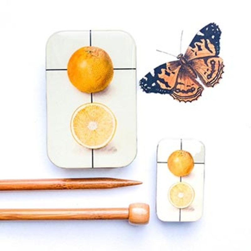 Botanical Orange Notions Tin-Large & Small