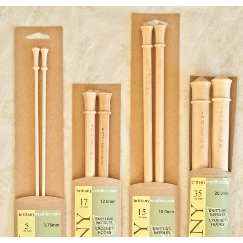 Brittany 10 Straight Needles-10"-US 3/3.25mm & US 4/3.5mm & US 5/3.75m & US 6/4mm & US 7/4.5mm & US 8/5mm & US 9/5.5mm & US 10/6mm & US 10.5/6.5mm & US 11/8mm & US 13/9mm & US 15/10mm & US 17/12mm