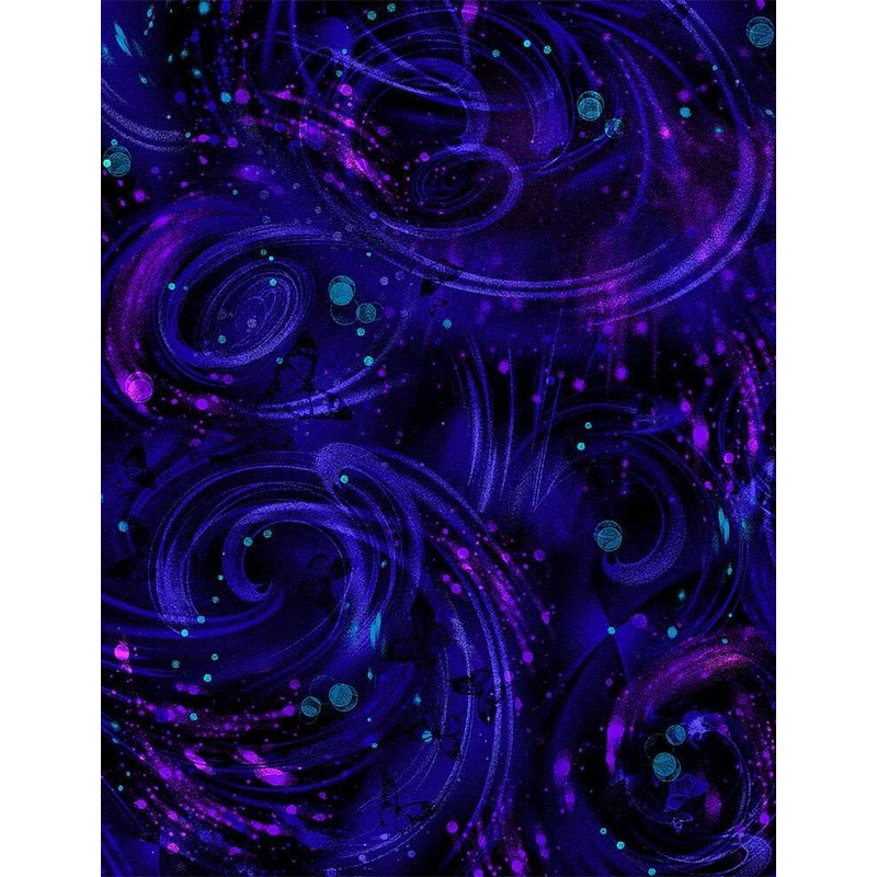 Butterfly Magic C8533 Black Magic Swirls Texture Timeless Treasures