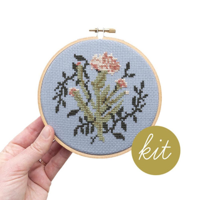 Dianthus Cross Stitch Kit