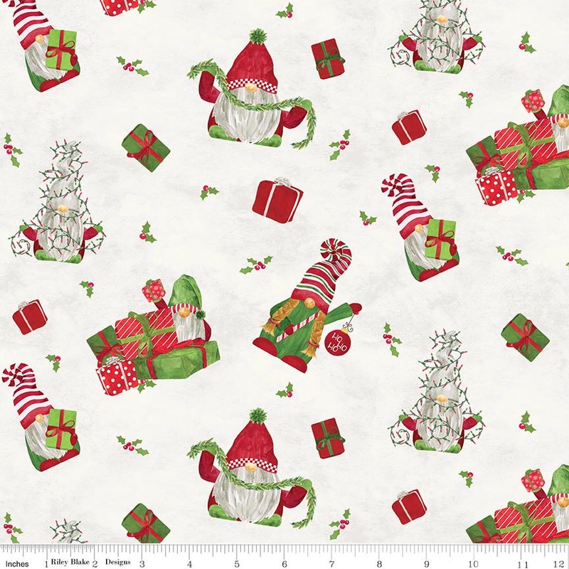 Flannel - Gnome For Christmas Main Parchment F10610
