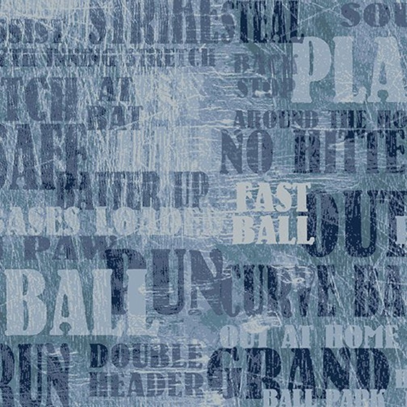 Game Time - Lingo - Blue by Benartex 2386-55