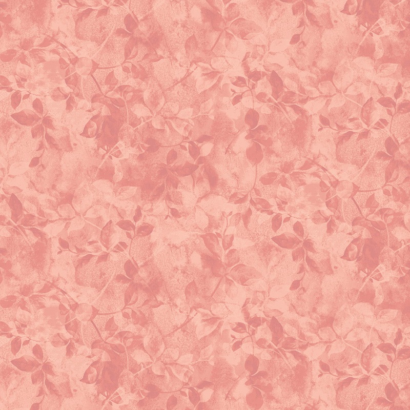 MARCUS FABRICS SHADINGS TEXTURED FOLIAGE CORAL  R21 0886 0130