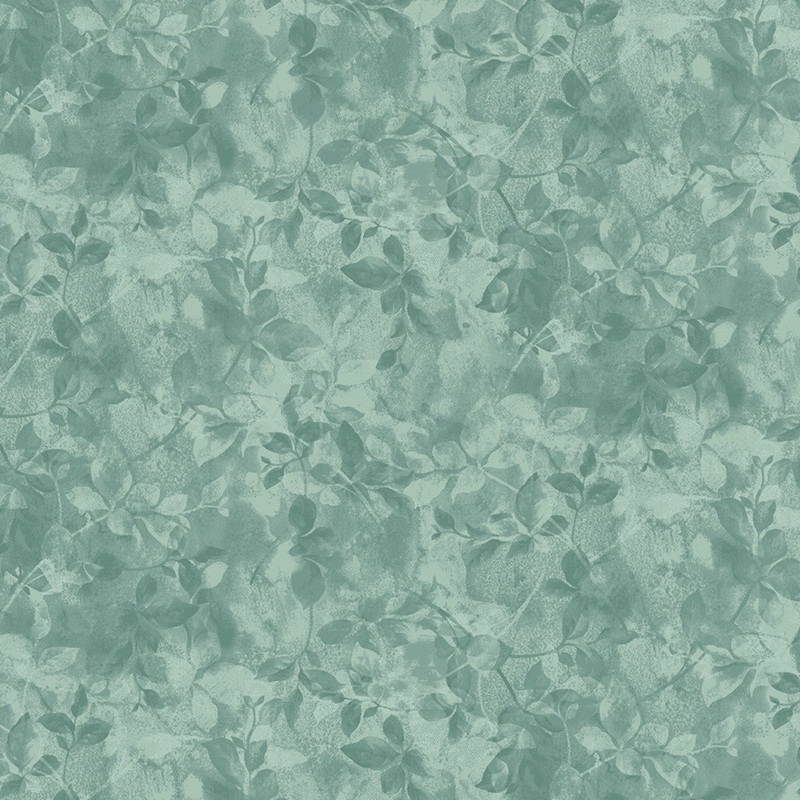 MARCUS FABRICS SHADINGS TEXTURED FOLIAGE TEAL  R21 0886 0154