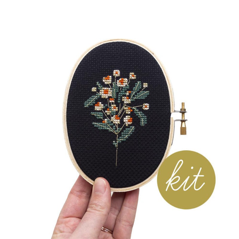 Moonlit Daisy Cross Stitch Kit