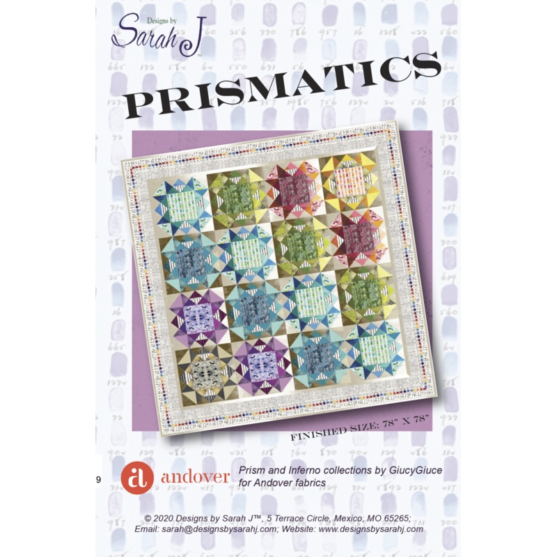 Pattern  Prismatics Quilt Pattern by Designs by Sarah J.