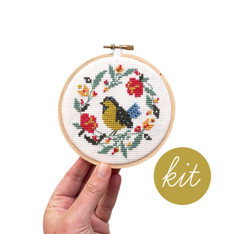 Summer Bird Cross Stitch Kit