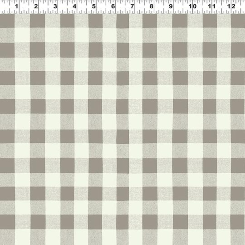 A Dog's Life Buffalo Plaid Taupe Clothworks   Y3367-62