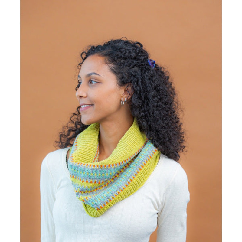 First Colorwork Cowl Pattern by Brooklyn Tweed
