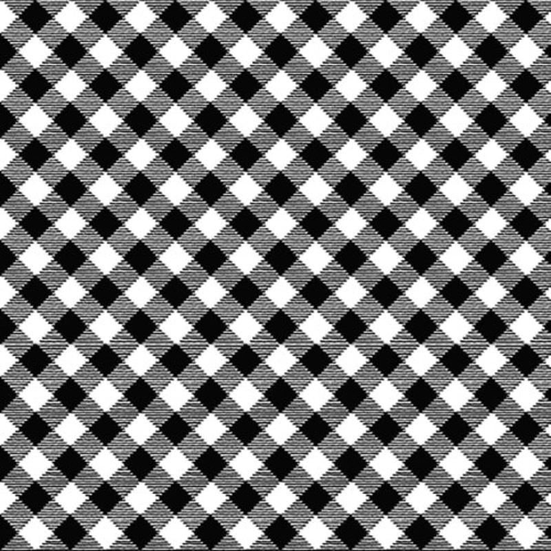 Flannel - White / Black Buffalo Plaid