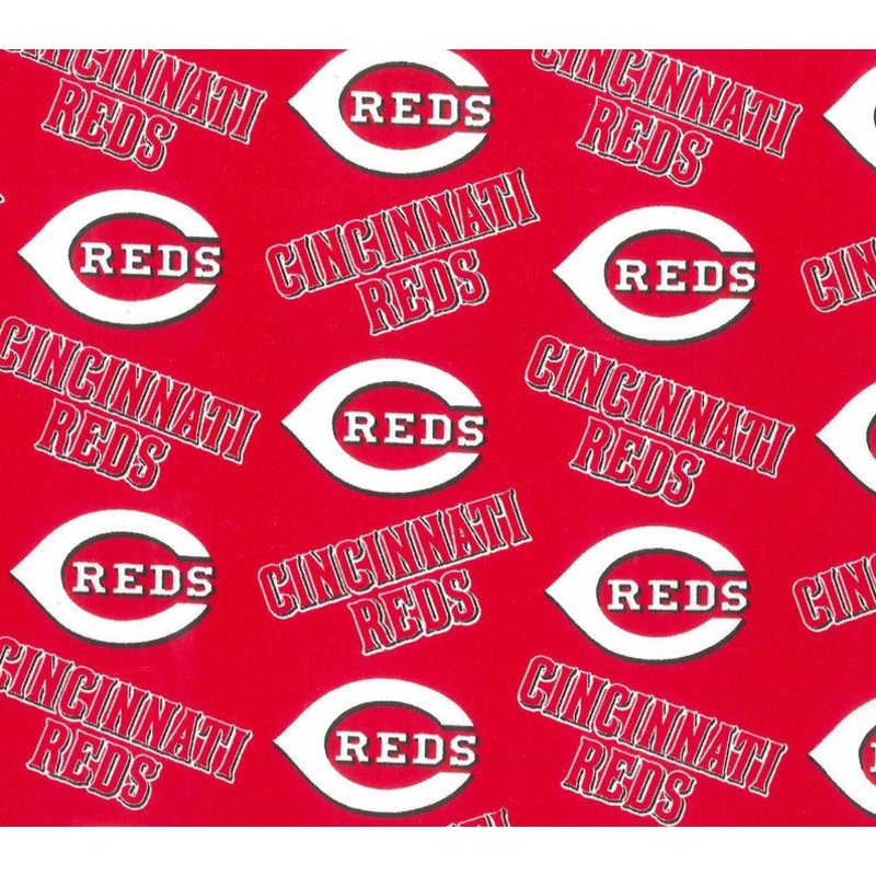 MLB Cincinnati Reds Cotton Fabric by the Yard 6637 B