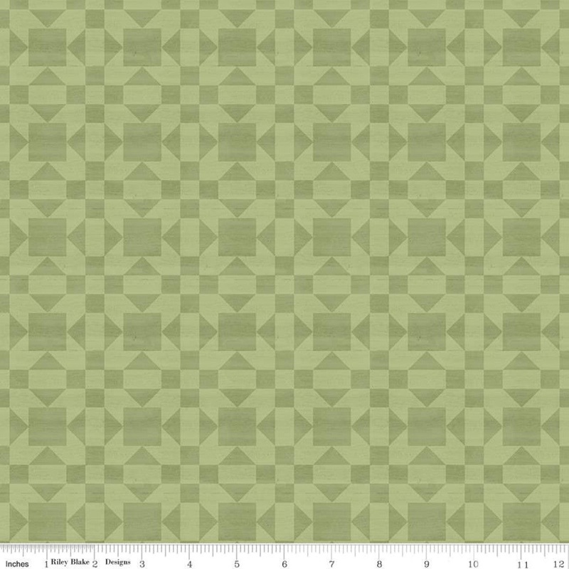 Riley Blake Barn Quilts Sister's Choice Green C11052