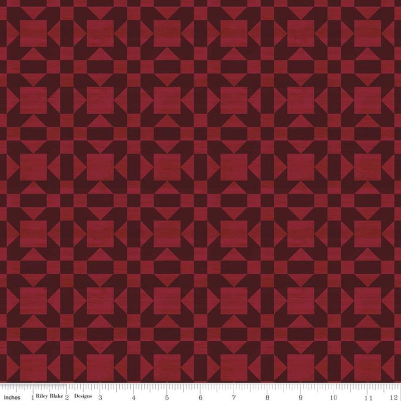 Riley Blake Barn Quilts Sister's Choice Red C11052