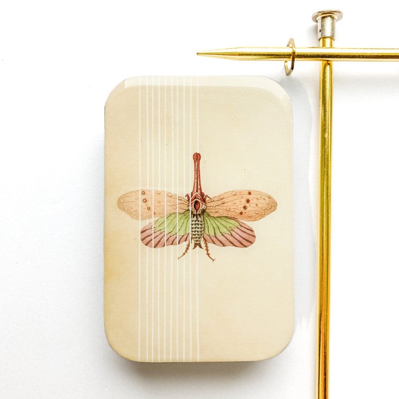 Spring Moth Notions Tin