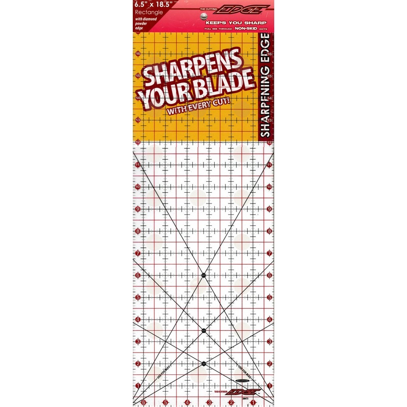 The Cutting Edge Clear Sharpening Edge Ruler 6-1/2in x 18-1/2in